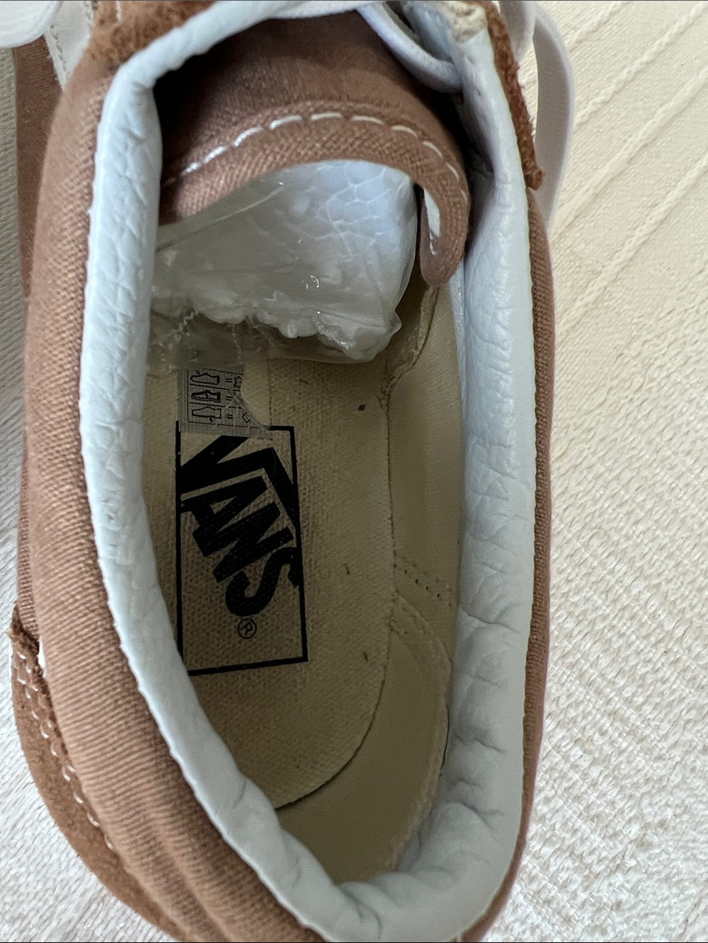 Vans Unisex Old Skool Brown Suede Low-Top Sneakers with White Side Stripe - Picture 8 of 11